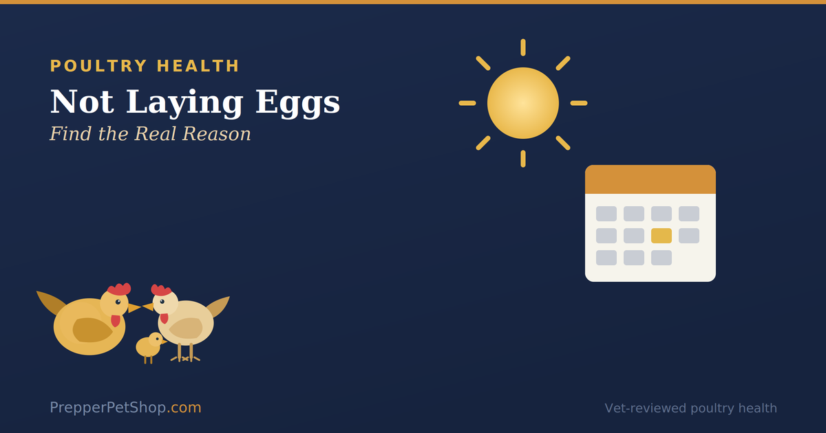 Why a chicken stops laying: check daylight hours, look for molt, consider age and nutrition, and rule out illness, beside a golden hen